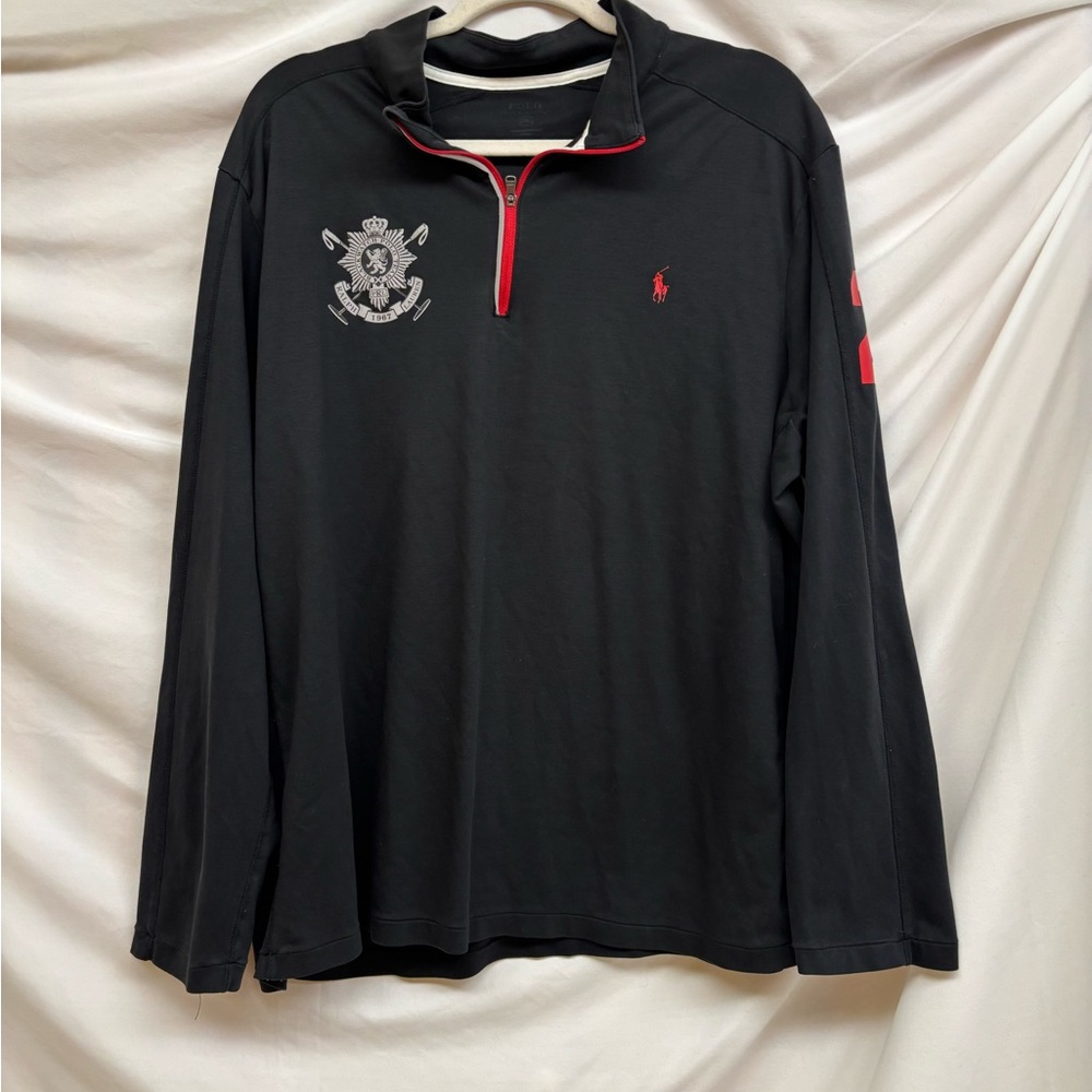 Polo Ralph Lauren Blackwatch Cotton Soft Touch Half Zip Pullover Shirt XXL